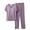 Purple, variant on yunLCZ Nightgowns for Women Women's Pajama Set 2 Matching Set Short Sleeve Top And Pants Set With Pockets Pajama Dress