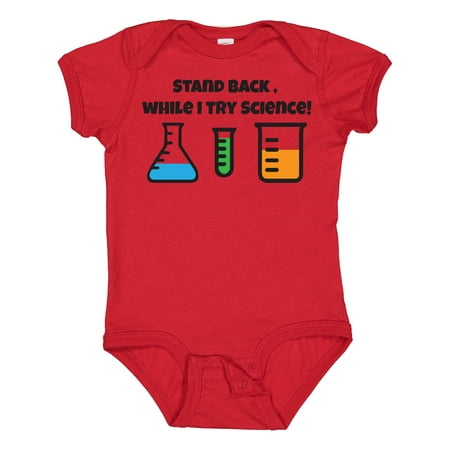 

Inktastic Stand Back While I Try Science! Gift Baby Boy or Baby Girl Bodysuit