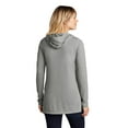 thumbnail image 2 of Sport-Tek Ladies PosiCharge Tri-Blend Wicking Long Sleeve Hoodie LST406, 2 of 4