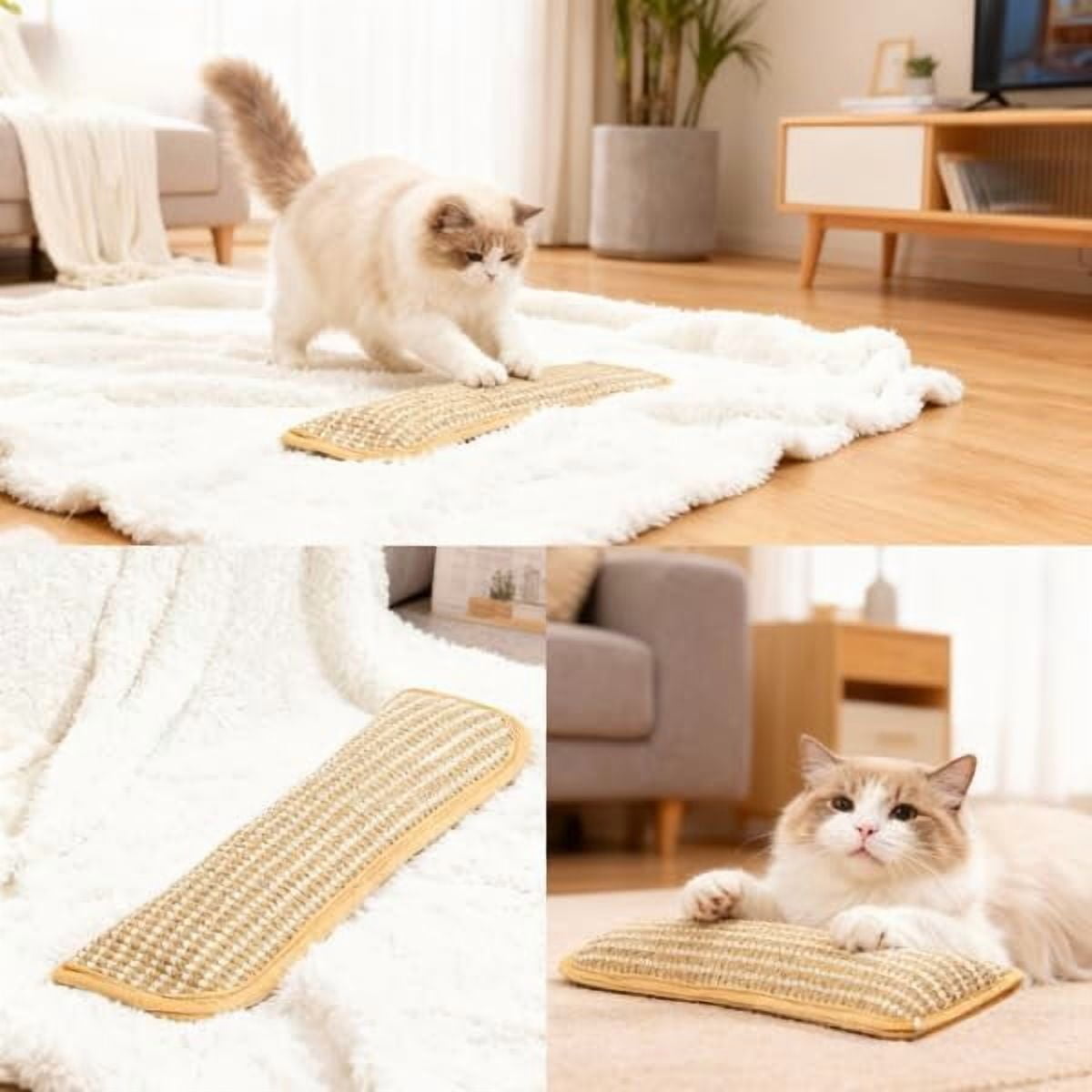 Catnip Kicker Pillow, 10/13In Cat Toy for Teeth Cleaning and Kicking, 3PC, Catnip Filled Plush Kicker Toy for Indoor Cats, Bite Resistant Anxiety Relief