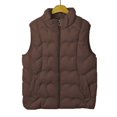 thumbnail image 3 of VNKIDY Women Outerwear Vests Winter Padded Vest Outerwear Short Sleeveless Quilted Gilet Coat With Fashionable Stand Collar For Cold Weather Classic Tops, 3 of 3