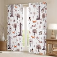 thumbnail image 2 of jejeloiu Safari Animal Fox Blackout Curtains Set of 2 (52x84 Each),Cute Jungle Animal Window Curtains,Rustic Pine Cone Curtains and Drapes For Adults,Super Cozy Room Decor, 2 of 6