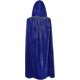 thumbnail image 1 of Capa con capucha de terciopelo Unisex Capa de Halloween Diablo Bruja Mago Halloween Navidad Cosplay, 1 of 1