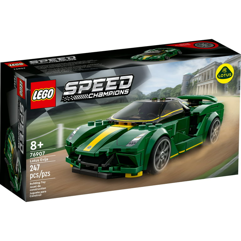 LEGO Speed Champions Lotus Evija 76907 Race Car Toy Model for Kids,  Collectible Set with Racing Driver Minifigure 