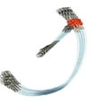 thumbnail image 4 of MYG pour Chefs de Filets de Pêche avec Émerillons à Pression, Gréement en Fil Monofilament de Nylon Robuste de 26,77 Po pour la Pêche au Surf en Eau Salée, Chef de File Principal de Test de 90 Lb, Poignée de Puissance de 55 Lb, Lot de 6, 4 of 9