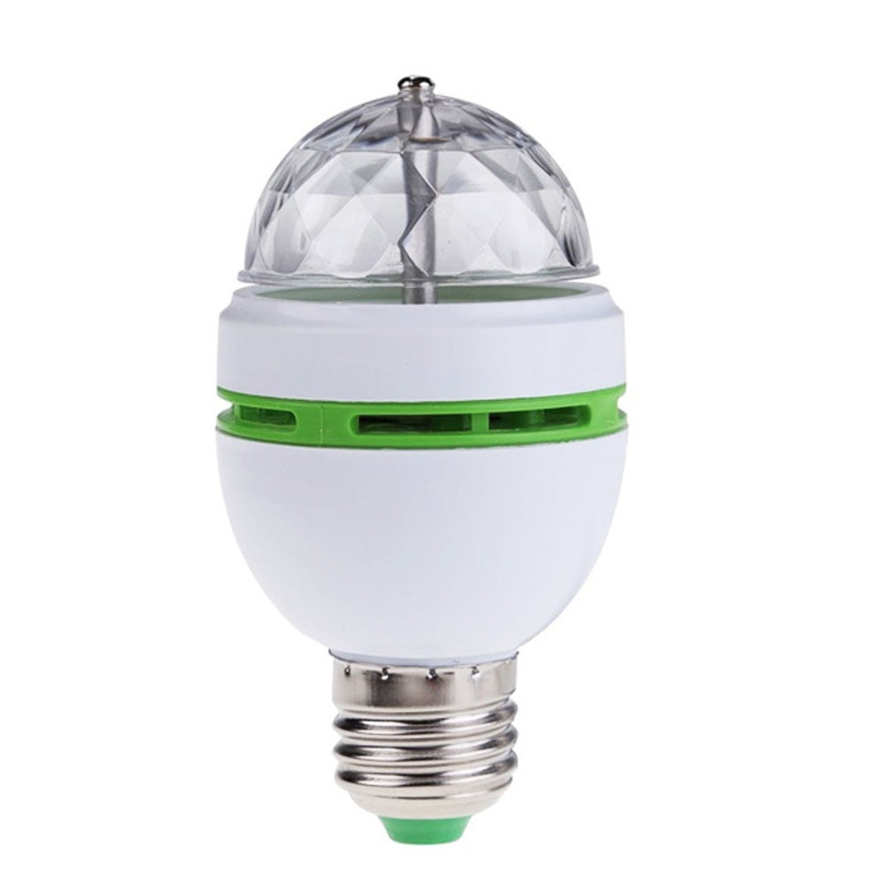 NEW LED Crystal Rotation Automatic Colorful Light Party Bulb E27 3W RGB GIFT NEW LED Crystal Rotation Automatic Colorful Light Party Bulb E27 3W RGB GIFT