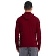 thumbnail image 3 of Domuza Long Sleeve Hooded Uv Protection Shirts for Men Lightweight Cooling Sun Shirt SPF 50+ UPF Hoodie Summer Fishing Dryfit Wine 2XL, 3 of 3