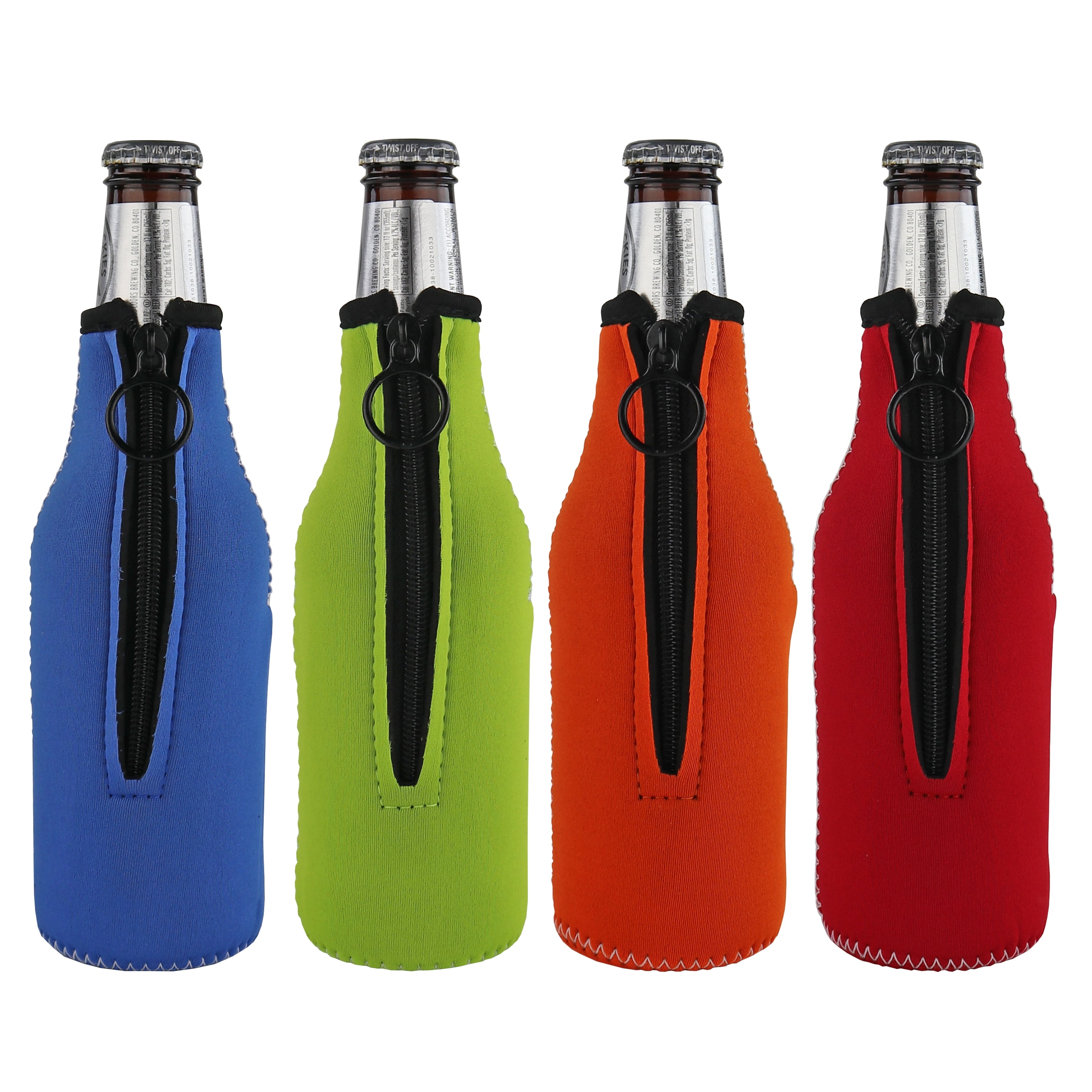 Giveaway Zipper Beer Bottle Insulators (12 Oz.)