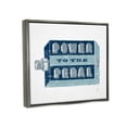 thumbnail image 3 of Stupell Industries Power To Pedal Cycling Transportation Painting Gray Floater Framed Art Print Wall Art, 21 x 17, 3 of 9