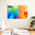 thumbnail image 3 of Elephant Stock Rainbow Oil In Water Wall Art - Horizontal Canvas Wall Art - Living Room Wall Decor - Abstract Canvas - Blue And Orange Decor - 12" x 8", 3 of 8