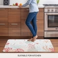 thumbnail image 5 of Coastal Turtle Door Mat&nbsp;Indoor Outdoor Entrance, Non Slip Rug for Kitchen Bathroom Entryway Rug, Orange Red Coral Green Jellyfish Starfish Washable Doormat Floor Mat 24x36 Inch, 5 of 8
