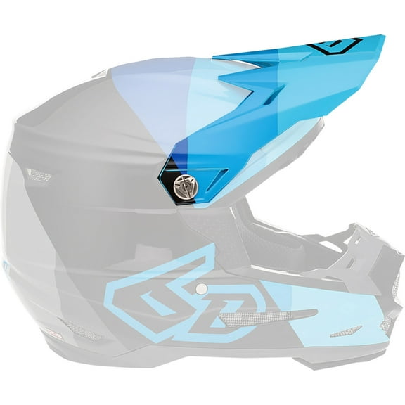 6D Helmets Replacement Visor for ATR-2 Range Youth Helmet - Blue