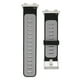 thumbnail image 4 of Correa de Reloj Deportiva Bling Bling Silicona Suave Transpirable para Oppo Watch 2 46 mm Negro Gris, 4 of 12