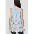 thumbnail image 2 of Sleeveless Back Lace Ruffle Detail Tank Top, 2 of 5
