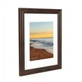 thumbnail image 2 of FungYuan 2PACK 11x14 Wood Picture Frame , Display Photo 11x14 Matted to 8x10 Wall Frame, Brown, 2 of 7