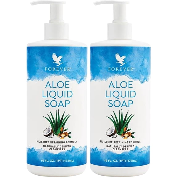 Jabón Líquido Forever Aloe Vera Jojoba Aceite de Argán 473ml x2