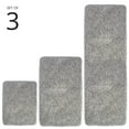 thumbnail image 2 of mDesign Non-Slip Microfiber Polyester Heathered Spa Mat/Rugs, Set of 3 - Gray, 2 of 9