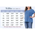 thumbnail image 6 of WellSize Plus Size Blouses for Women Button Tunic Tops V Neck Short Sleeve Summer Shirts, 6 of 8