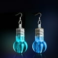 thumbnail image 7 of Grandest Birch Silver Plated LED Bulb Lighting Hook Earrings Party Pub Club Women Jewelry Decor Silver Plated Multi-color, 7 of 7