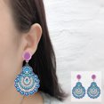thumbnail image 3 of Cuadros Decorativos Pendientes de diamantes de mosaico, kit de pintura DIY, joyería colgante de oreja de taladro (EH03) Tmvgtek embutido en tela, 3 of 6