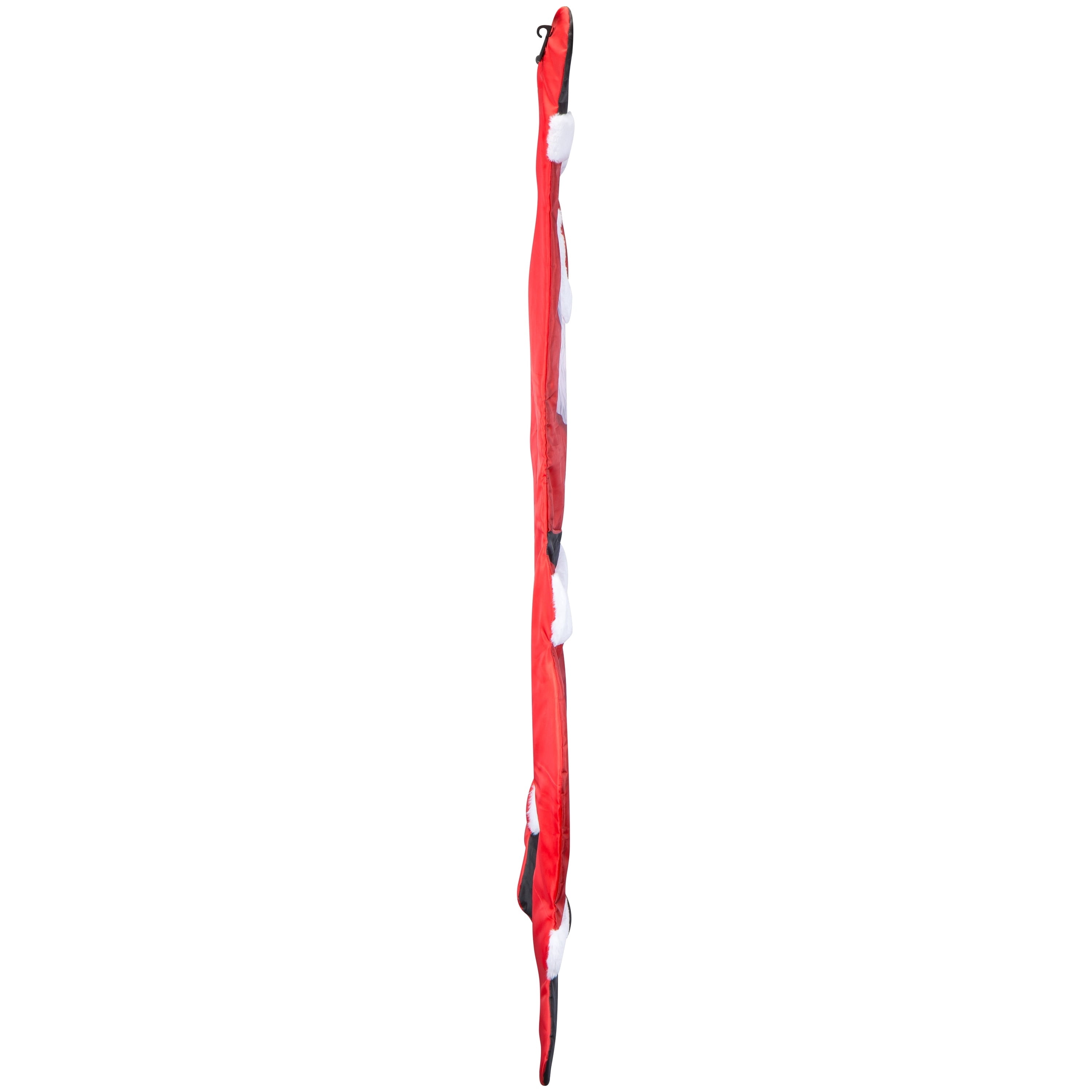 Santa Hanging Decoration, Red and White, 5', by Holiday Time