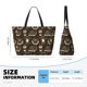 thumbnail image 4 of Fotbe coffee shop house Bolsa de Viaje para Playa - Resistente al Agua, Bolsa Tote de Gran Capacidad y Ligera con 7 Bolsillos para Mujeres y Hombres, 4 of 7