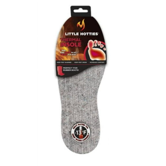 Little Hotties Thermal Insole, Men's Size 7-13, 1 Pair Stays Heated 5 Hours