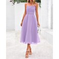 thumbnail image 2 of Vestido PRETTYGARDEN de verano con tirantes finos para mujer, color morado, 2 of 9