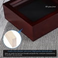 thumbnail image 2 of Marco Shadow Box de 5 x 5 pulgadas, 1 DOT2, pequeño, con cristal HD de madera de pino, 2 of 5