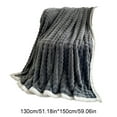 thumbnail image 3 of Weighted Blankets,Bubble Fleece Blanket Casual Winter Sofa Cover Blanket Single Layer Double Fleece Flannel Conditioning Blanket, 3 of 8