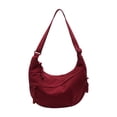 thumbnail image 2 of Bolsa de hombro simple bolso de nylon Crossbody para viajes al aire libre para acampar el trabajo de conducción Rojo, 2 of 9