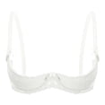 thumbnail image 2 of Quarter Cup Bra Comfort Bra Open Cup Bra Cupless Bra Stretch Bras for Women Soft Bras Sports Bras,White,85B, 2 of 4