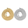 thumbnail image 1 of 2 uds. Collares de cadena de acero inoxidable para hombre, collar moderno, cadena de eslabones, collar elegante, cadena, joyería de moda para mujeres y hombres, 1 of 6