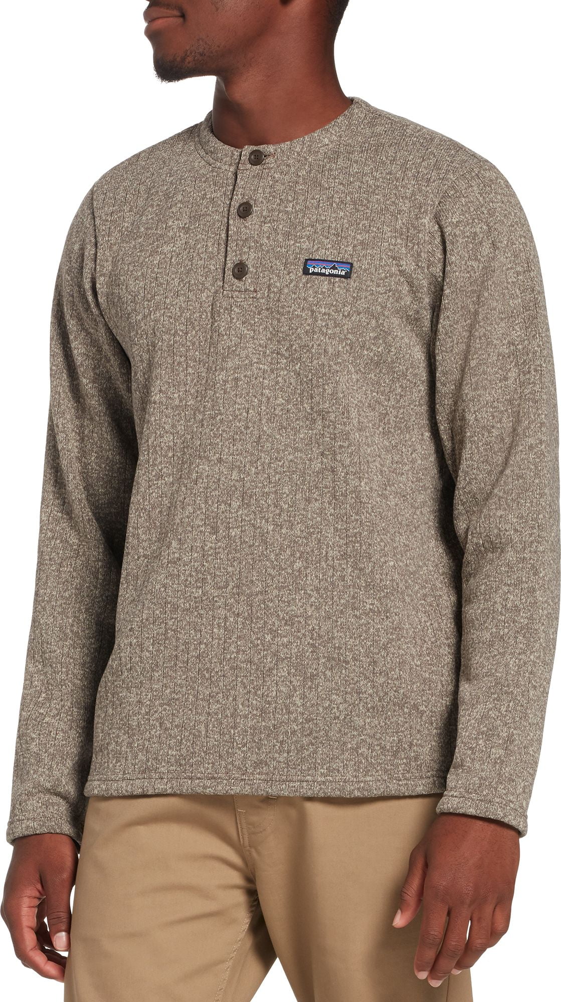 henley pullover sweater