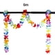 thumbnail image 1 of Guirnalda de flores hawaianas Collar artificial tropical Banner Decoración floral multicolor para fiestas kenally  HA7019-03B, 1 of 6