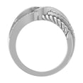 thumbnail image 2 of ARAIYA FINE JEWELRY Sterling Silver Round Diamond Fashion Band Ring (2/5 cttw, I2-I3 Clarity, I-J Color) Size 8.5, 2 of 6