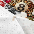 thumbnail image 4 of Castle Fairy Leopard Print Billiard Twin Duvet Cover, Animal Cheetah Twin Bedding, Black Red Brown,2pcs,1 Duvet Cover and 1 Pillowcase, 4 of 6