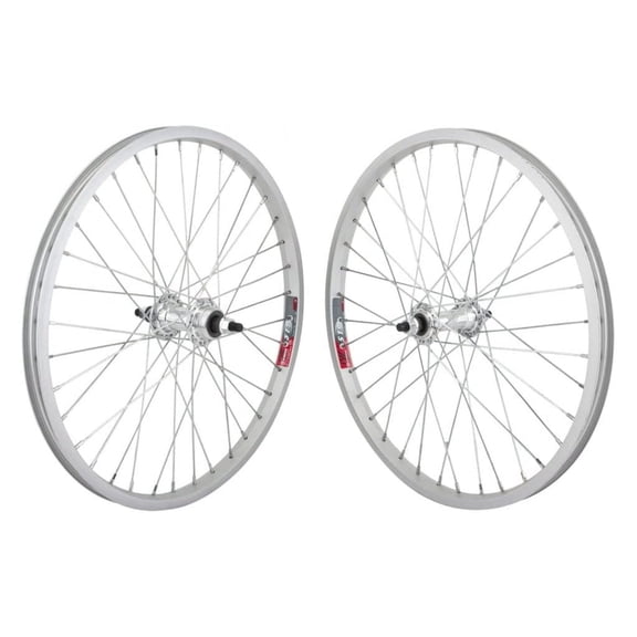 Wheel Set 20 x 1.75 Wheel Master Silver, 36H, BMX 3/8 FW Hub, 14g UCP Spokes