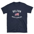 thumbnail image 1 of Belton South Carolina Patriot Men's Cotton T-Shirt, 1 of 1
