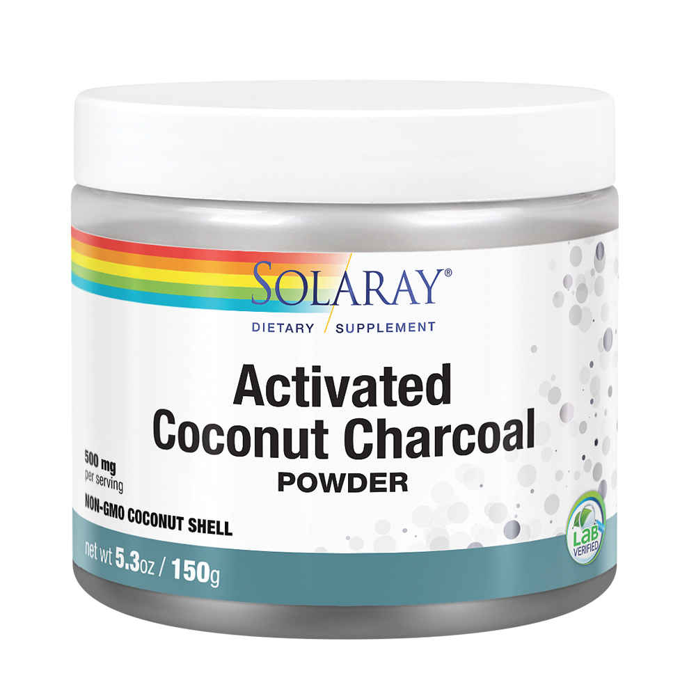 Solaray Activated Coconut Charcoal Powder 500 mg Healthy Inner