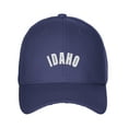 thumbnail image 2 of Daxton USA Cities States Baseball Hat Cap Arch Letters, Idaho Navy White, 2 of 2