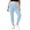 Light Blue, variant on Womens Plus Size Ankle Jeans High Waisted | Pull On, Curvy Skinny Jeggings, Stretchy Slim Fit, With Pockets