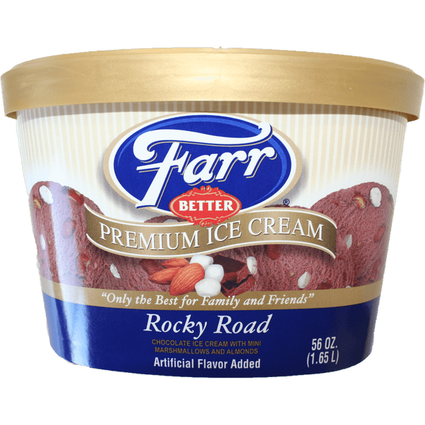 Farr Premium Rocky Road Ice Cream 56oz - Walmart.com ...