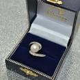 thumbnail image 5 of Bypass Freshwater Cultured Pearl and Diamond Ring 14K W. Gold (8mm), 5 of 6