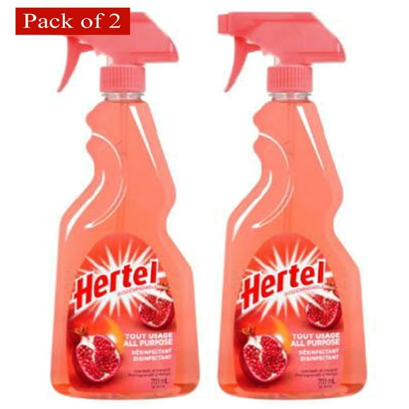 Hertel All Purpose Disinfectant Spray Cleaner Pomeg & Mango, 700ml (Pack of 2)