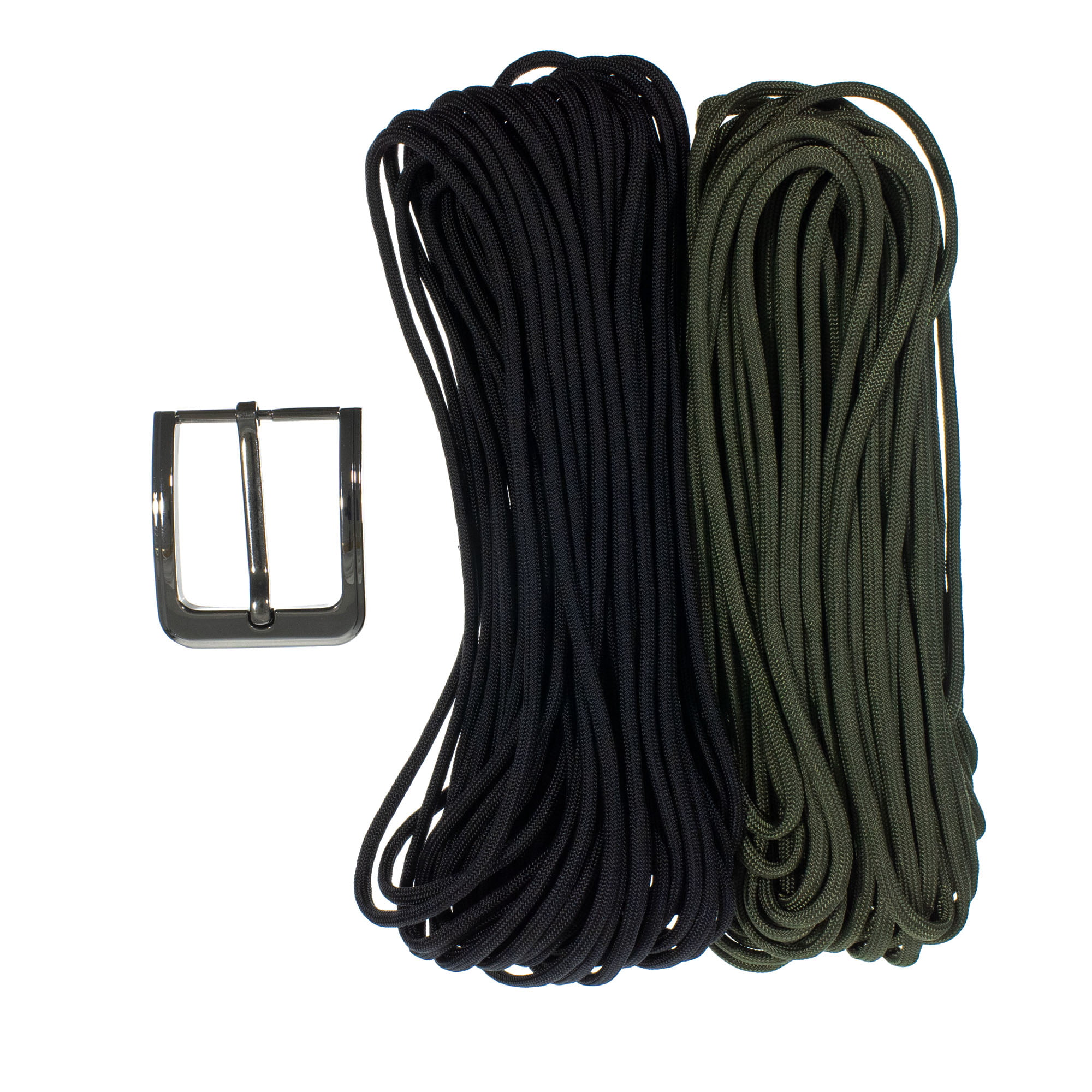 Paracord Planet 550 Paracord Belt Kit – 44 Inch Waist – Choice of Gunmetal  or Silver Buckle – Multiple Paracord Colors
