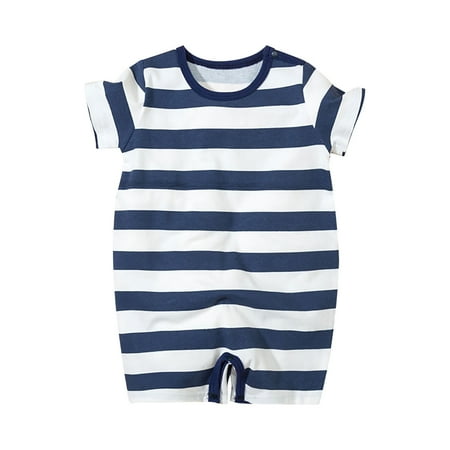 

Binmer Toddler Baby Boys Summer Stripe Camouflage Letter Printing Home Comfort Jumpsuit