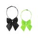 thumbnail image 1 of INSPIRAR CHIC Corbata de moño ajustable para mujeres, 2 piezas, negro+verde, talla única, 1 of 6