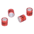 thumbnail image 4 of Bird Leg Bands Aluminum Alloy 8mm Pigeon Leg Bands 100Pcs Non Competition  for Animal Training ANGGREK Otros, 4 of 8