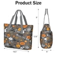 thumbnail image 3 of Tote Bag for Women - Autumn Halloween Scene Pattern Shoulder Bag - Large Utility Work Duffle Bag with Zipper Handbag for Travel, Work, Sprots, 3 of 5
